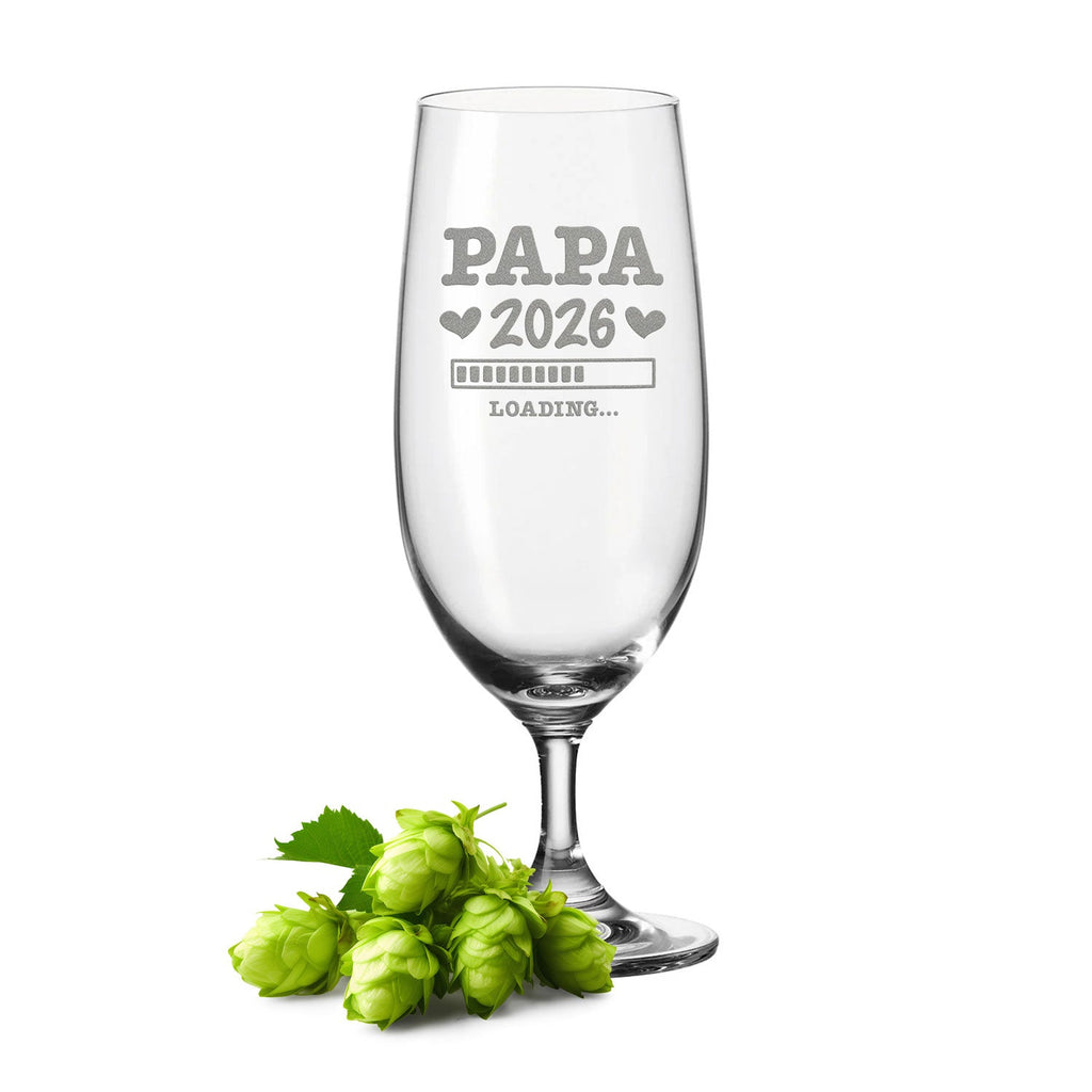 Leonardo Bierglas mit Gravur "Papa Loading"