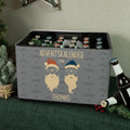DIY Bierkasten Banderole mit 24 Deckelaufklebern - Cool Santa