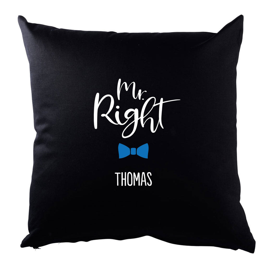 Personalisiertes Kissen mit Motiv - Mr. und Mrs. Right