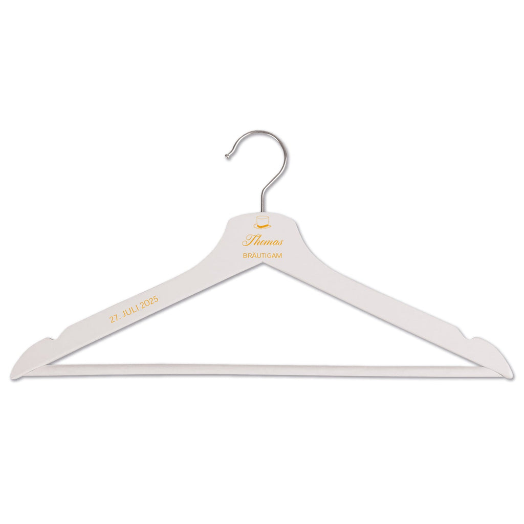 Personalisierter Kleiderbügel - Hochzeit Symbole