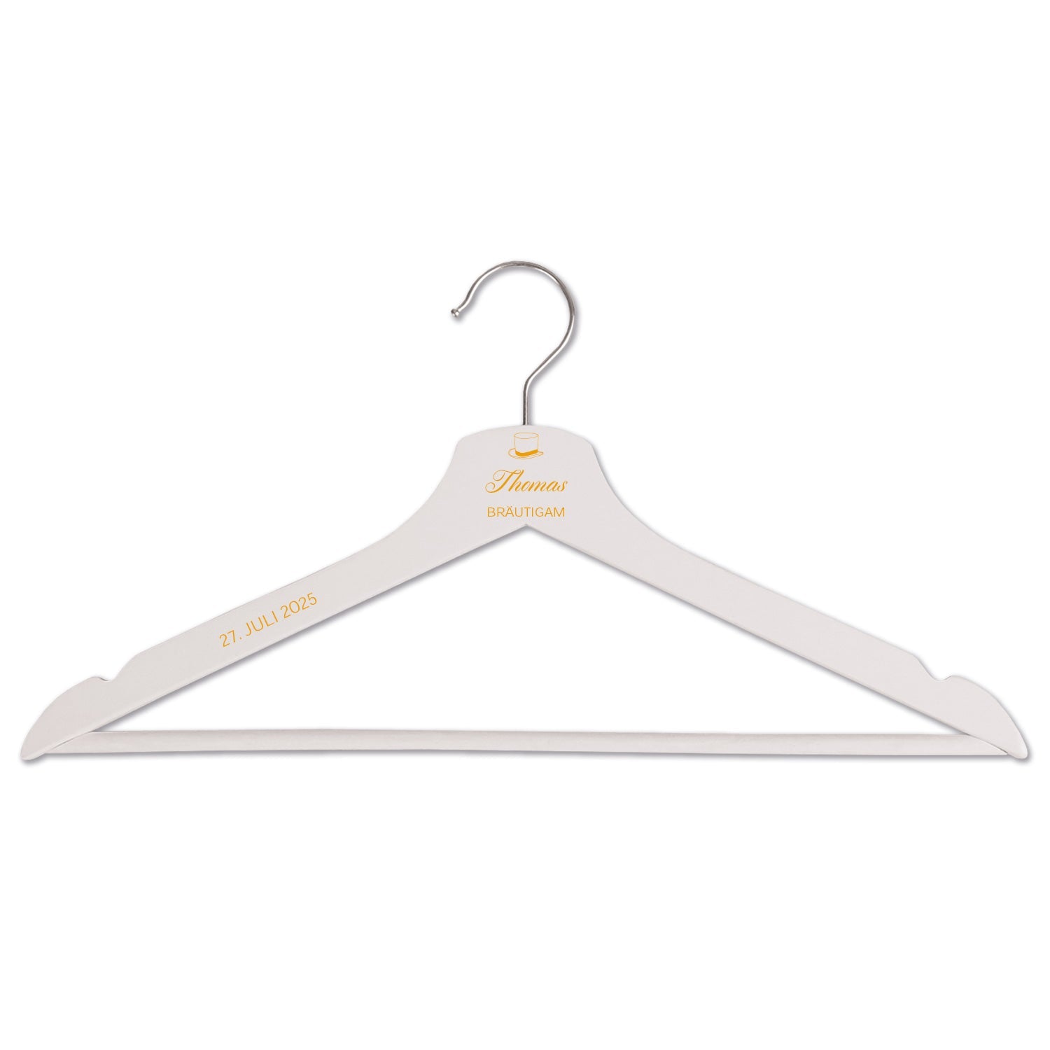 Personalisierter Kleiderbügel - Hochzeit Symbole