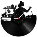 Wanduhr aus Vinyl Chefkoch