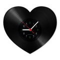 Wanduhr aus Vinyl Heartbeart