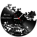 Wanduhr aus Vinyl Santa Claus