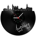 Wanduhr aus Vinyl Skyline Augsburg