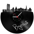 Wanduhr aus Vinyl Skyline Bayreuth