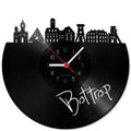 Wanduhr aus Vinyl Skyline Bottrop