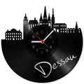 Wanduhr aus Vinyl Skyline Dessau