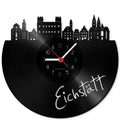 Wanduhr aus Vinyl Skyline Eichstätt