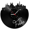 Wanduhr aus Vinyl Skyline Fulda