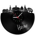 Wanduhr aus Vinyl Skyline Herne