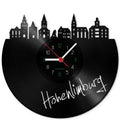 Wanduhr aus Vinyl Skyline Hohenlimburg