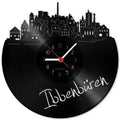 Wanduhr aus Vinyl Skyline Ibbenbüren