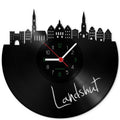 Wanduhr aus Vinyl Skyline Landshut