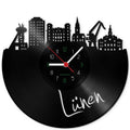 Wanduhr aus Vinyl Skyline Lünen