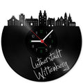 Wanduhr aus Vinyl Skyline Lutherstadt Wittenberg