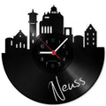 Wanduhr aus Vinyl Skyline Neuss