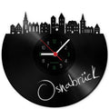 Wanduhr aus Vinyl Skyline Osnabrück
