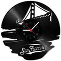 Wanduhr aus Vinyl San Francisco 2017