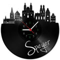 Wanduhr aus Vinyl Skyline Speyer