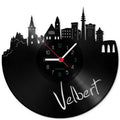Wanduhr aus Vinyl Skyline Velbert
