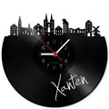 Wanduhr aus Vinyl Skyline Xanten