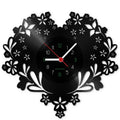 Wanduhr aus Vinyl Valentine