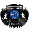 Fussball Wanduhr aus Vinyl Vereinsliebe Barcelona