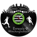 Fussball Wanduhr aus Vinyl Vereinsliebe Borussia Mönchengladbach