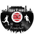 Fussball Wanduhr aus Vinyl Vereinsliebe Frankfurt
