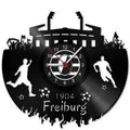Fussball Wanduhr aus Vinyl Vereinsliebe Freiburg