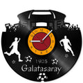 Fussball Wanduhr aus Vinyl Vereinsliebe Galatasaray