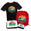 Personalisiertes Schulset - Dino - mit T-Shirt, Sportbeutel,  Federmappe & Geldbörse
