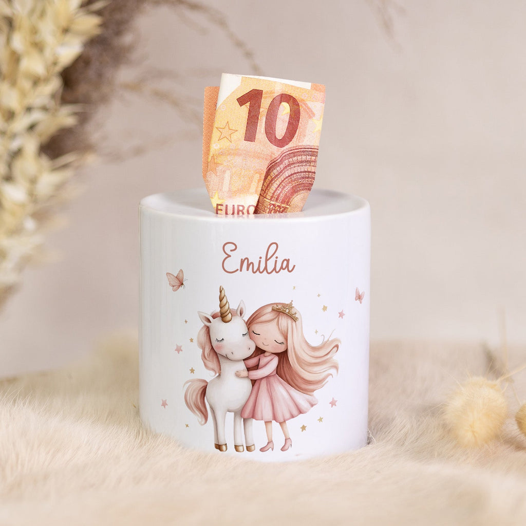 Spardose aus Keramik - Prinzessin