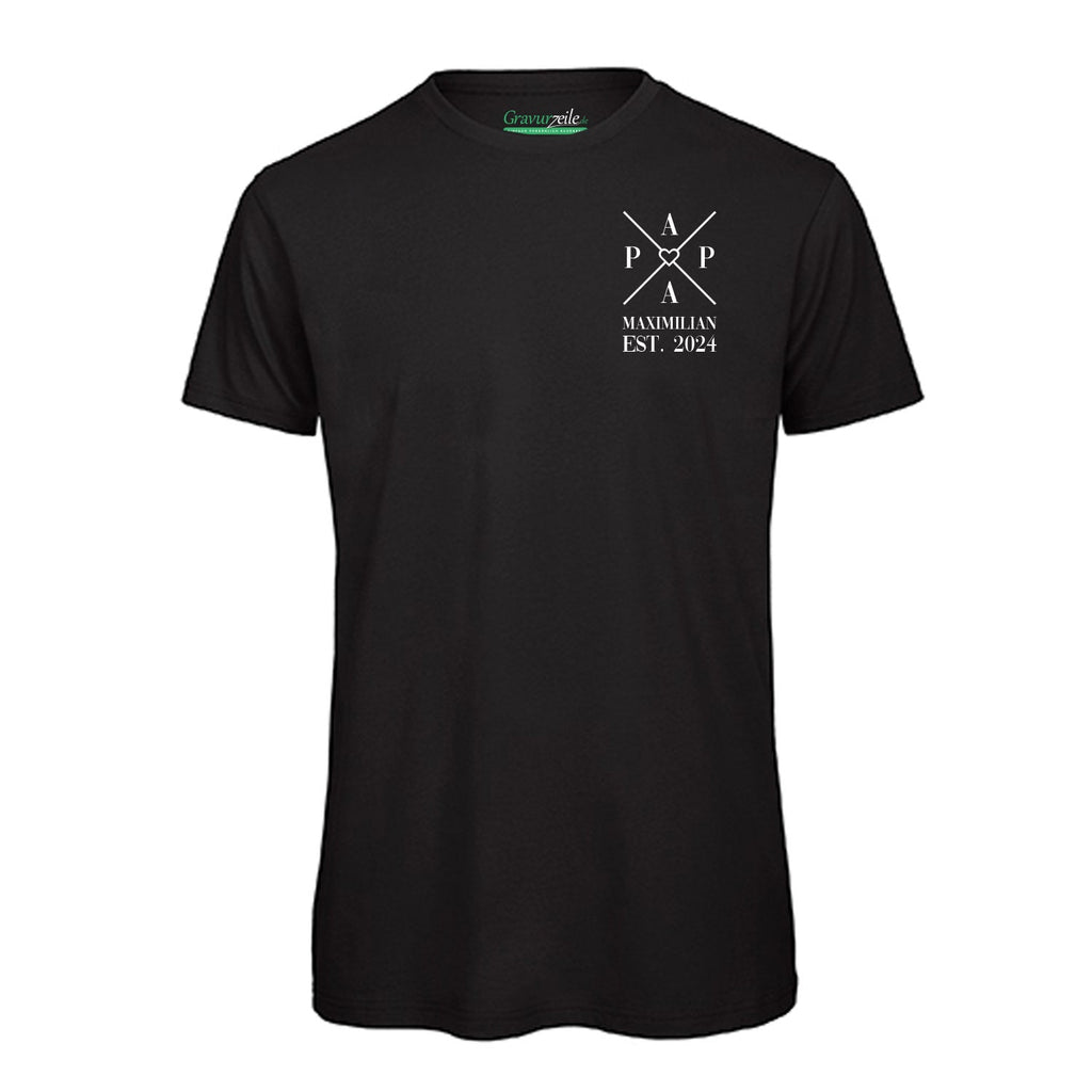 Personalisiertes T-Shirt Set für die Familie - Kreuz Herz