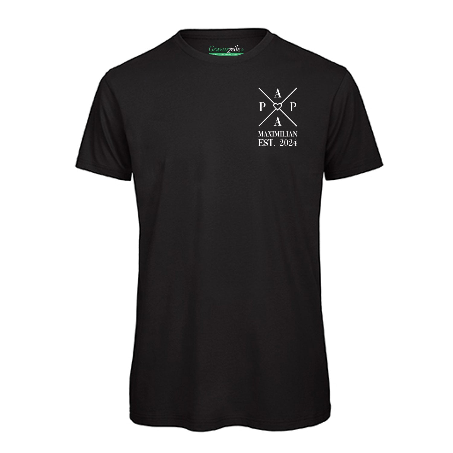 Personalisiertes T-Shirt Set für die Familie - Kreuz Herz