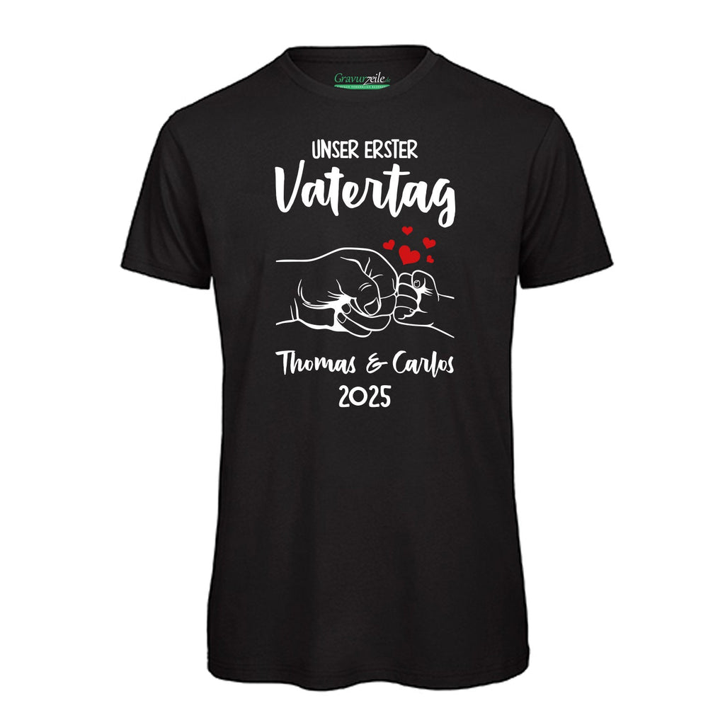Bedrucktes T-Shirt für Herren - Unser erster Vatertag