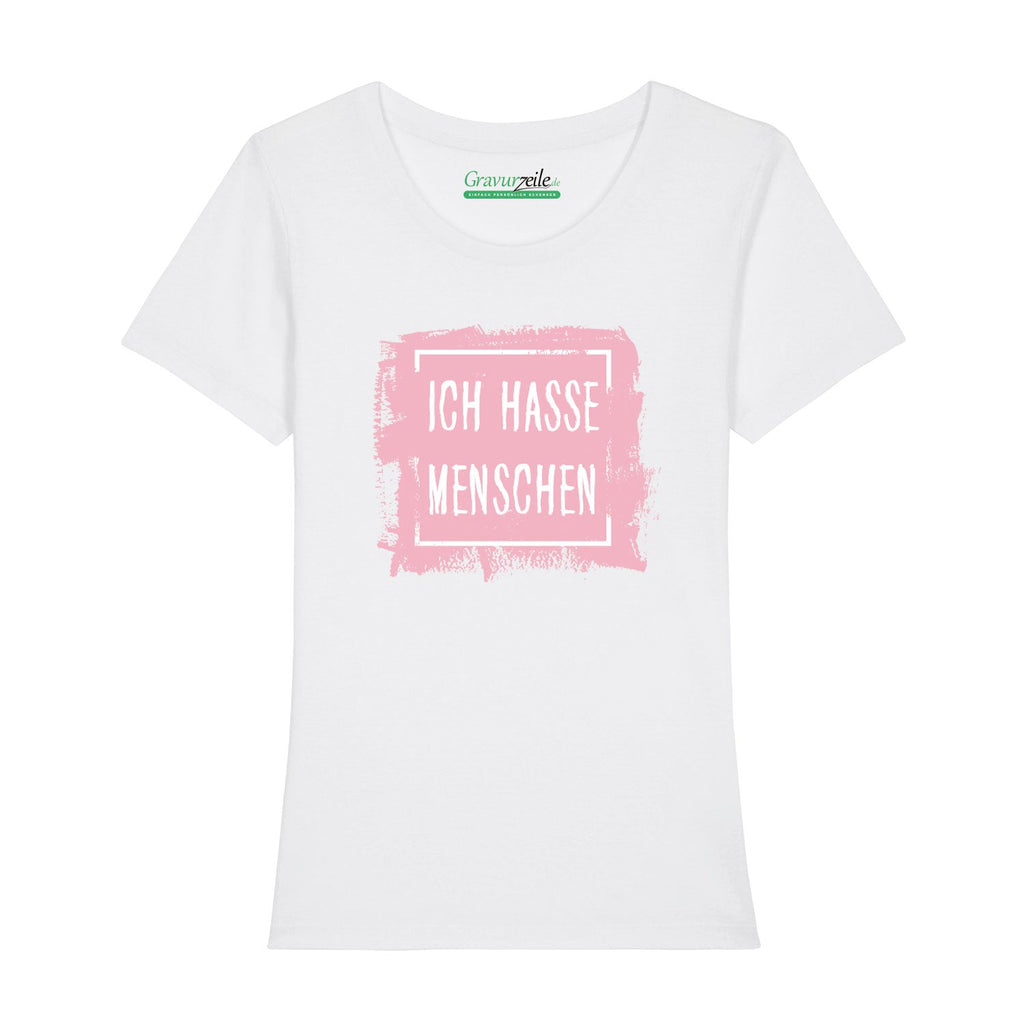 Bedrucktes T-Shirt für Damen - Ich hasse Menschen
