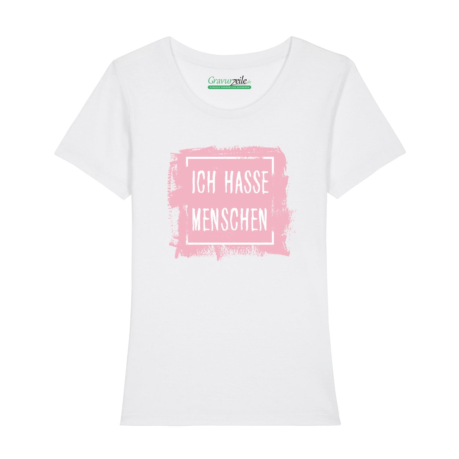 Bedrucktes T-Shirt für Damen - Ich hasse Menschen