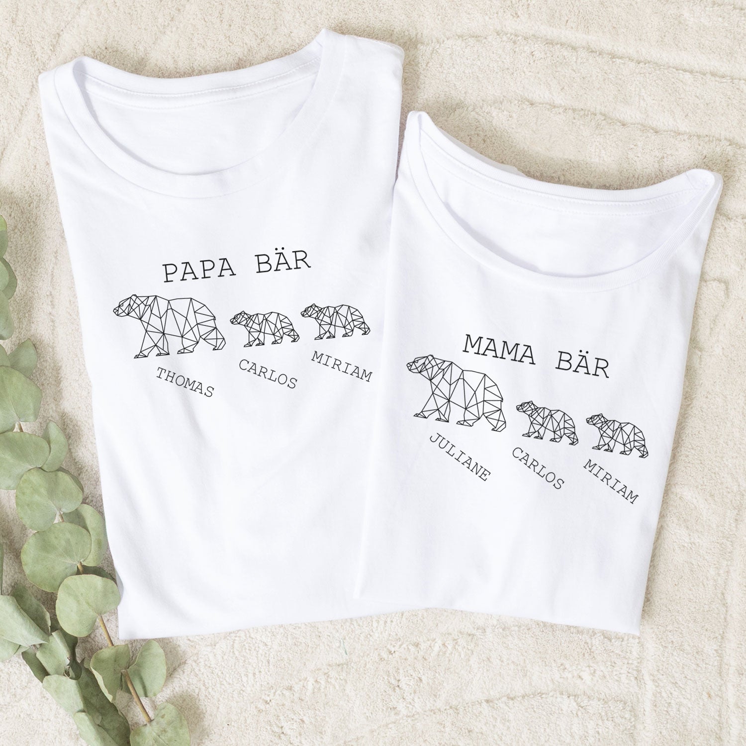 Personalisiertes T-Shirt für Herren - Papa Bär