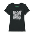 Bedrucktes T-Shirt für Damen - Wer nicht mit mir auskommt