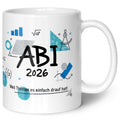 Bedruckte Tasse mit Spruch - Abi - Personalisiert mit Namen