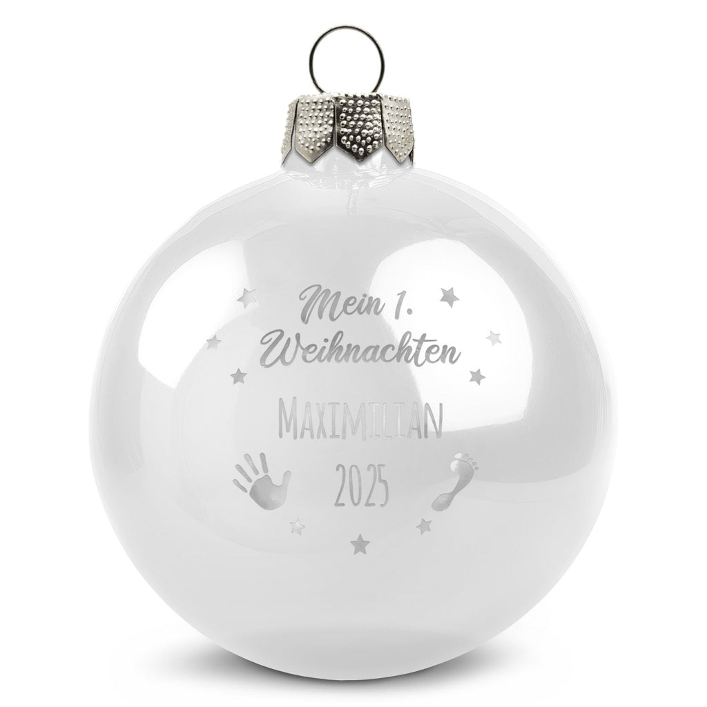 Gravierte Weihnachtskugel - Mein erstes Weihnachten