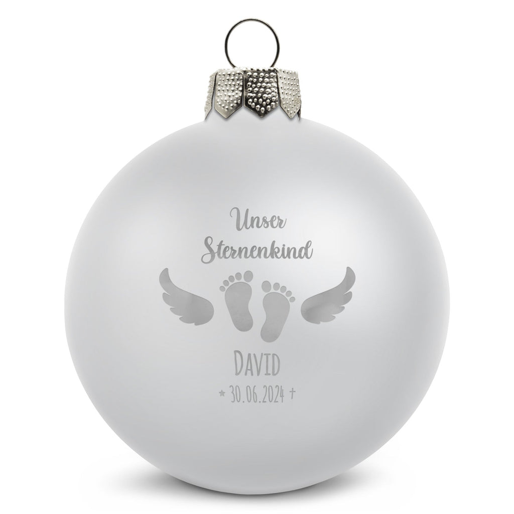 Gravierte Weihnachtskugel - Sternenkind