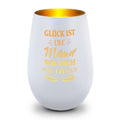 Deko Windlicht aus Glas mit Gravur - Glück ist eine Mama wie Dich zu haben
