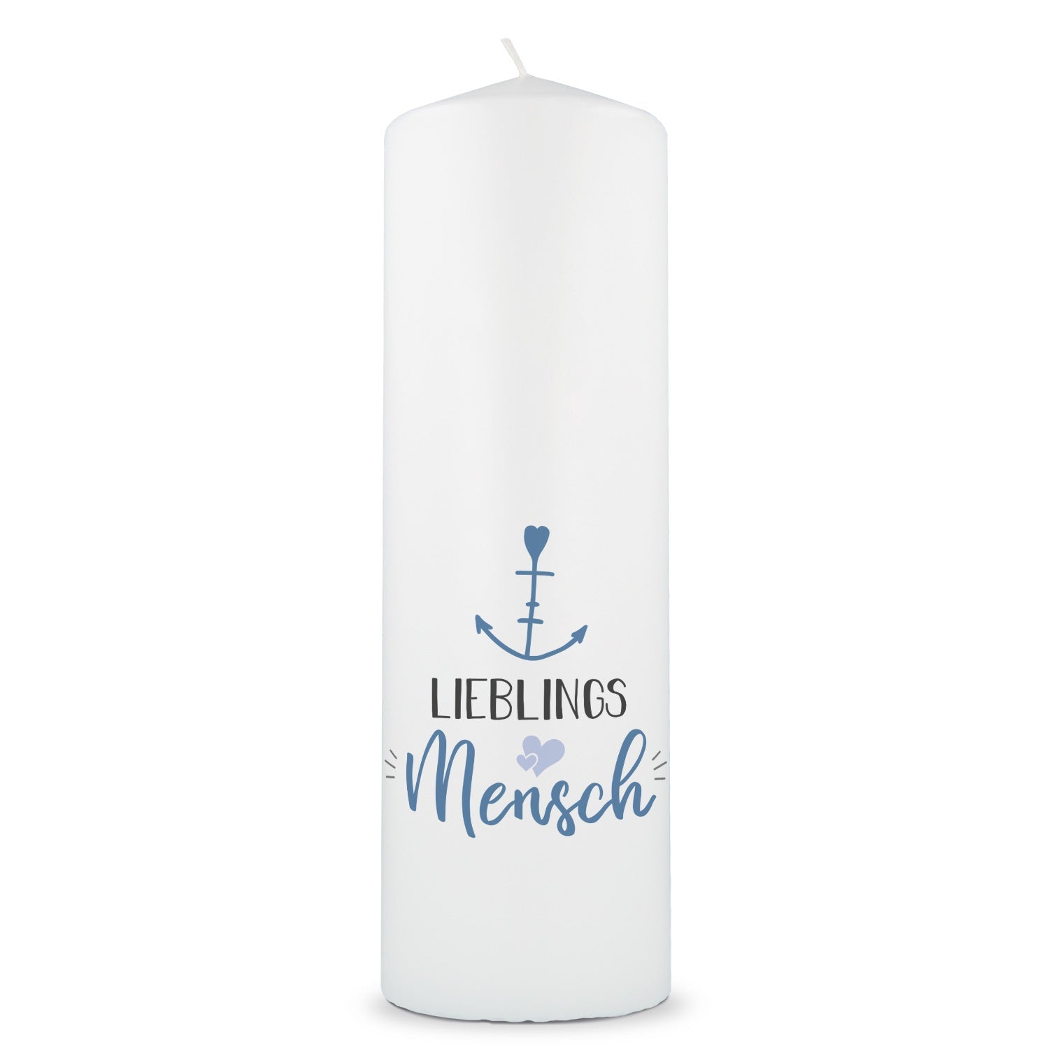 Große Kerze "Lieblingsmensch Anker"