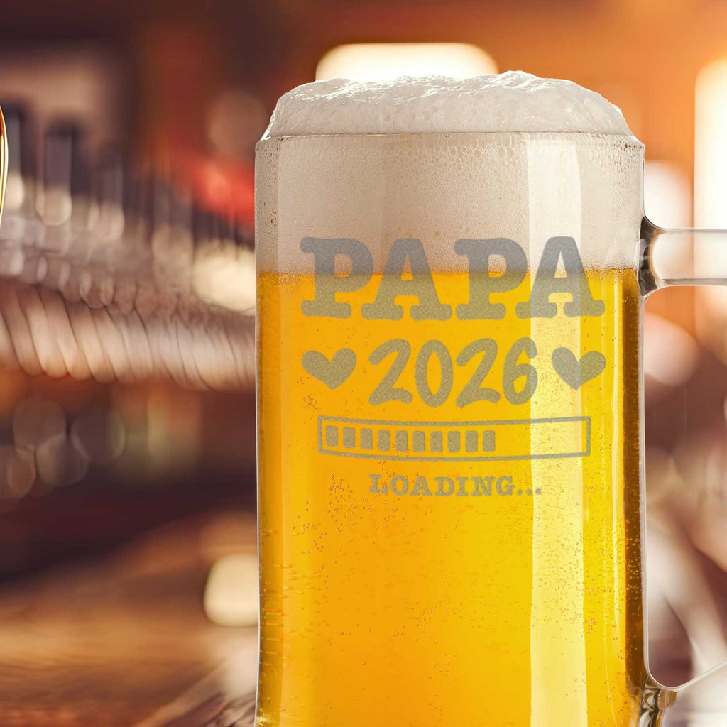 Montana Bierkrug mit Gravur "Papa Loading"