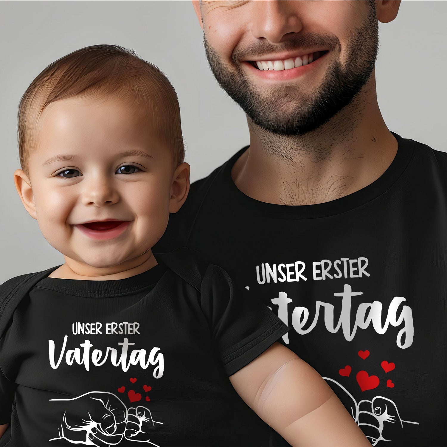 Bedruckter Babybody für Babies - Unser erster Vatertag