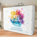 Personalisierte DIY Geschenkbox - Color Splash mit Wunschtext