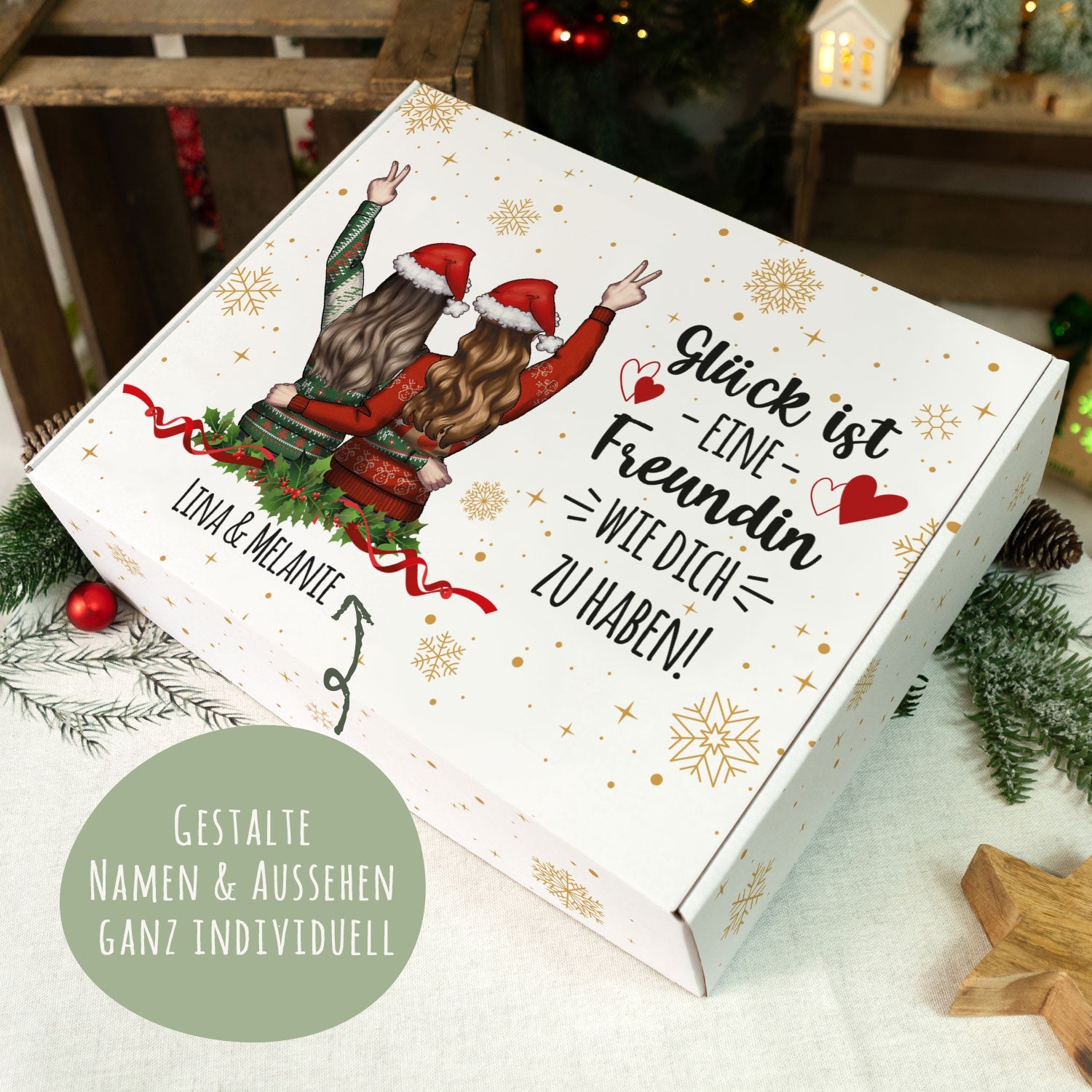 Personalisierte DIY Geschenkbox - Konfiguration Beste Freundin